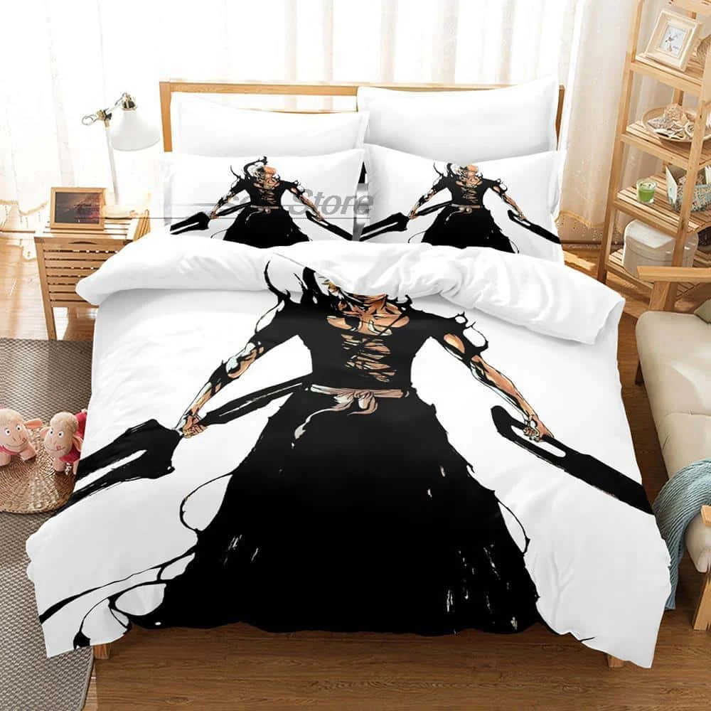 Fashion Anime 3D The Bleach Bedding Sets Duvet Cover Set With Pillowcase Twin Full Queen King Bedclothes Bed Linen Home Textile