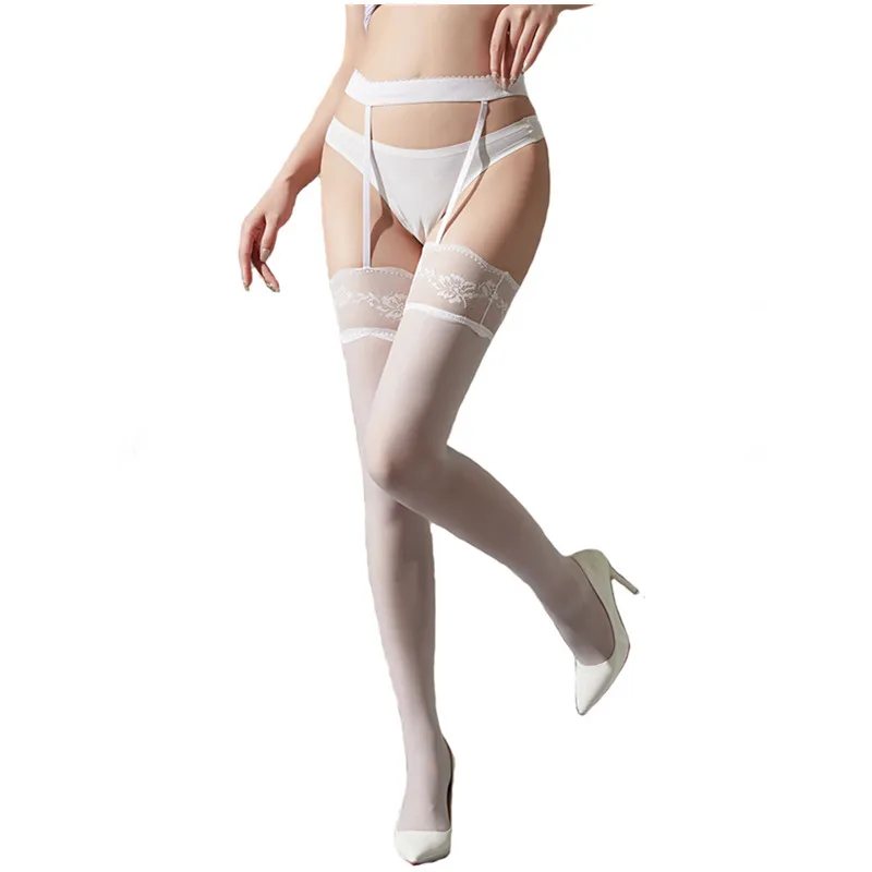 Сексуальные кружевные носки, маслянистые колготки, блестящие гладкие чулки, носки с девятью точками для женщин, колготки с защитой от крючков, чулки для тела, носки с подвязками