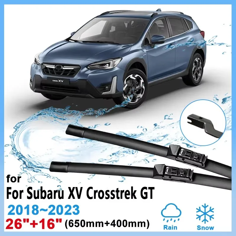

Wiper Blades For Subaru XV Crosstrek GT MK2 2018~2023 Front Rear Set Windshield Windscreen Cleaning Replacement Car Accessories