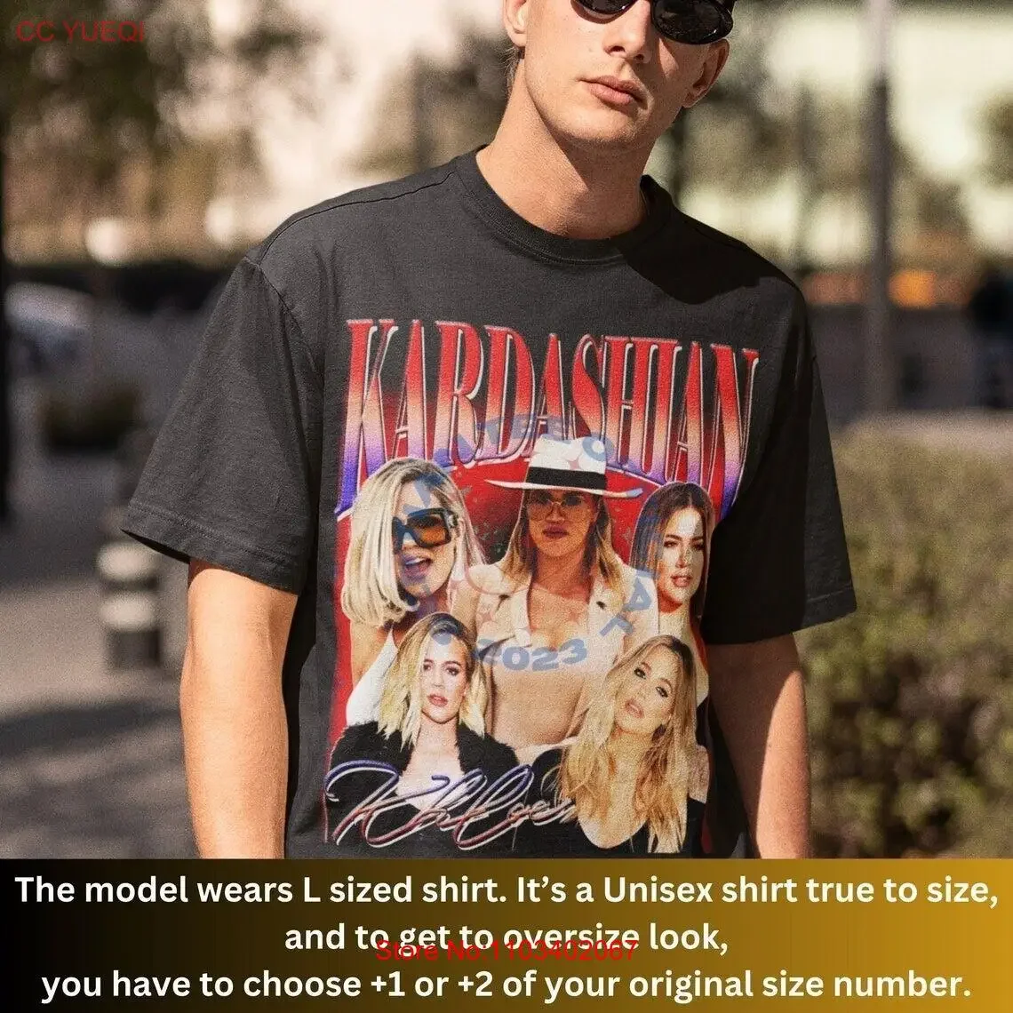 KHLOE Ретро футболка Homage Kloe Kardashyan 90-х Кардас винтажный потертый слегка растянутый домашний топ для повседневной носки мода