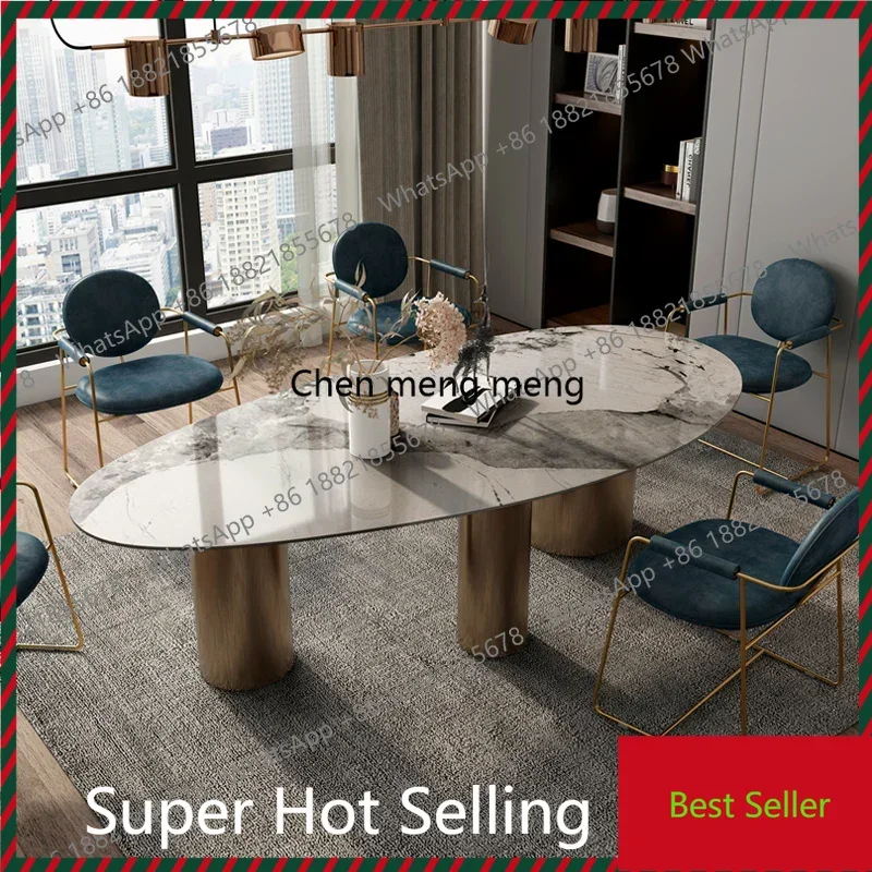 

Luxury Dining Tablesfor Restaurant Personalized High-end Italian Kitchen Table for Dining Room Special-shaped Rock Plate Tables