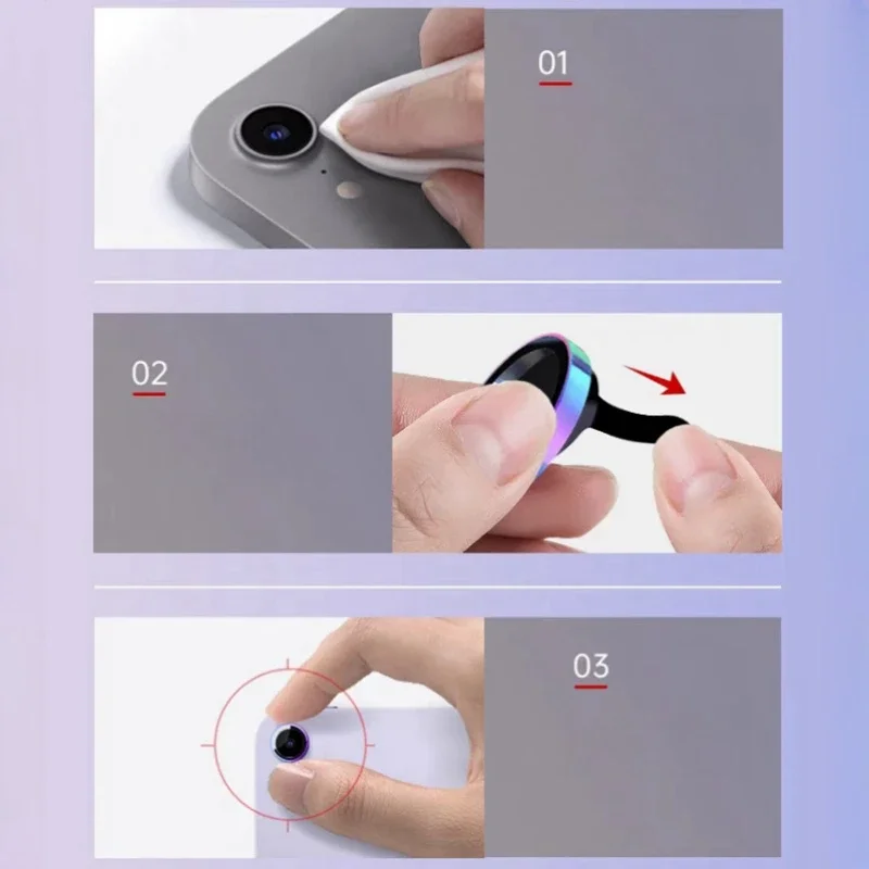 حلقة كاميرا معدنية جديدة + واقي زجاجي للعدسة لـ 2025 IPad 11th A16 Pro 11 13 10 10.9 "Air 7 6 4 5 11/13" M3 M2 Mini 7 6 عدسة خلفية