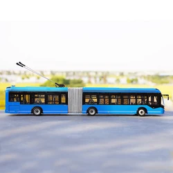 1/42 Diecast Bus Model Dual-Source Trolleybus BRT Bus Diecast Die-cast Vehicle Adult Boy Toy Souvenirs Gifts Display