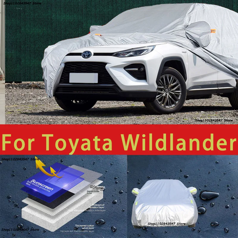 

For Toyata Wildlander Outdoor Protection Full Car Covers Snow Cover Sunshade Waterproof Dustproof Exterior Car accessories