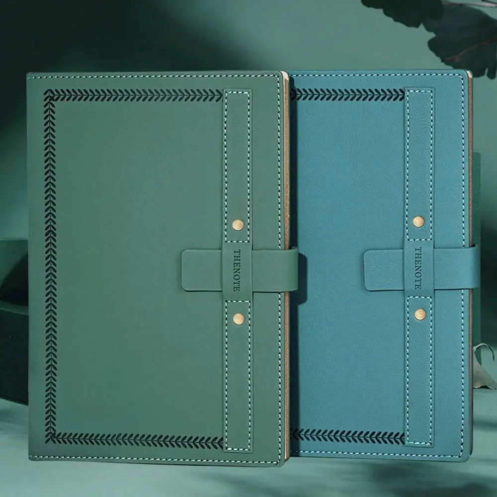 

288 Pages A5 Notepad Frosted Texture PU Leather Cover Students Notebook Thickened Paper Waterproof Diary Agenda Organizer