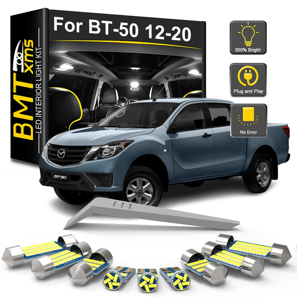 

BMTxms 10Pcs LED Interior Light Bulb Kit For Mazda BT-50 BT50 2012 2013 2014 2015 2016 2017 2018 2019 2020 Map Dome Trunk Lamp