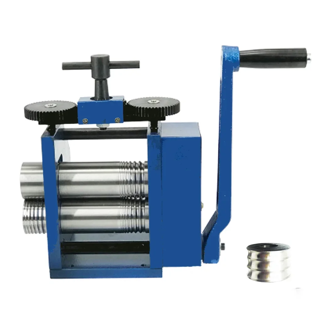 

110mm Rolling Mills Circular Semicircle Presser Machine Jewelry Roller Press Tabletting Tool Manual Roll Mill for Wire