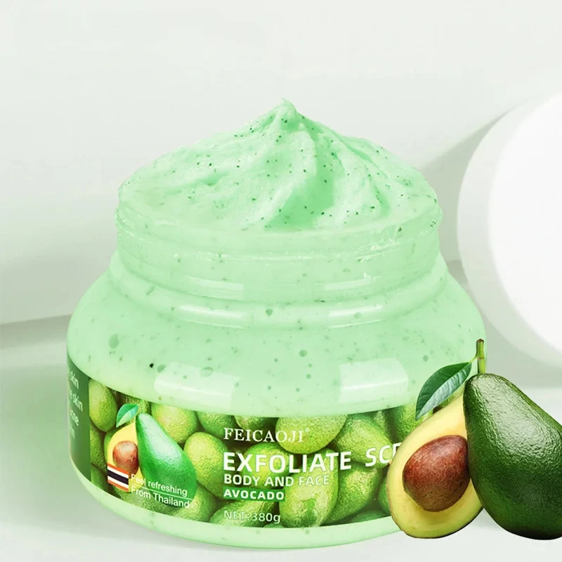 

350g Body Scrub Cream Exfoliates and Removes Chicken Skin To Moisturize Skin Fruit Shower Salt Scrub Has A Delicate Texture