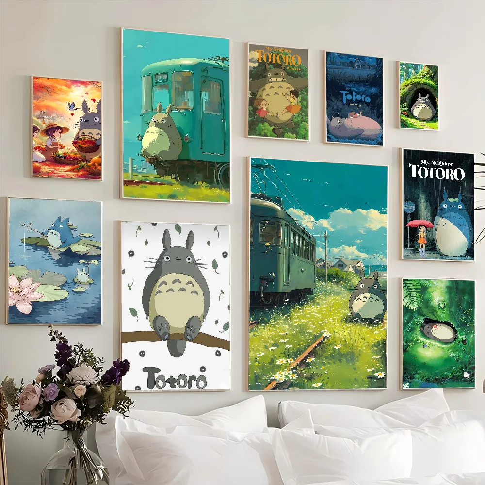 TotoroS Classic Movie DIY Sticky Poster Waterproof Paper Sticker Coffee House Bar Stickers Wall Painting