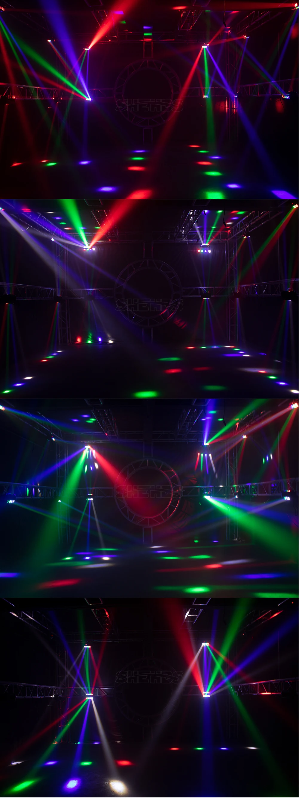 9 x 10 W LED Moving Head RGBW Spider Party Lichter DMX 512 für DJ Disco Hochzeit Nachtclub KTV Bühnenbeleuchtung – Detail 24