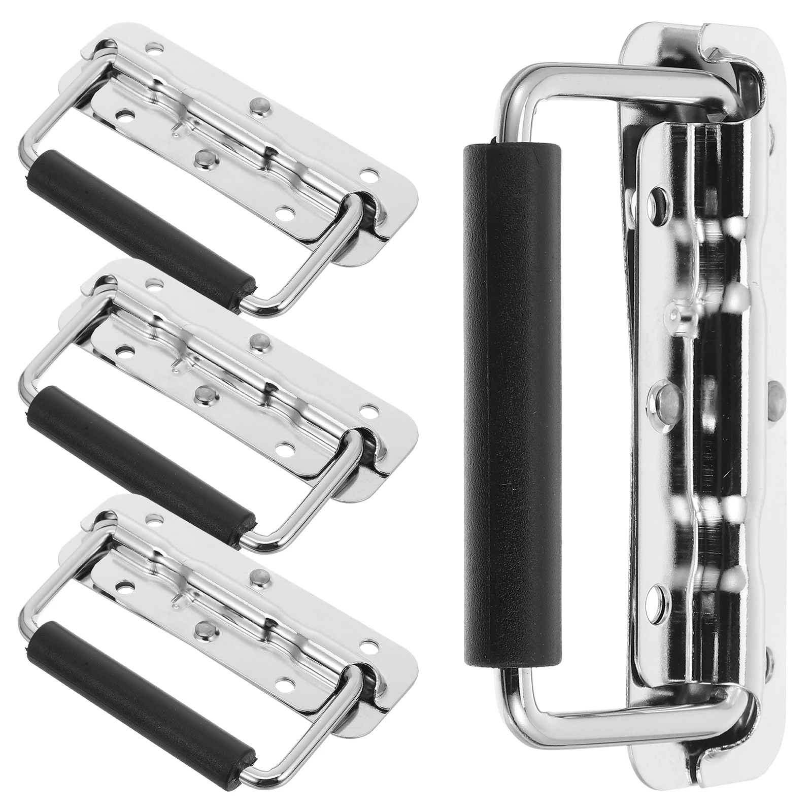 

4pcs Stainless Heavy Duty Pulls Cabinet Door Handles Pull Handle for Boxes Chests Case Hardware Metal Cabinet Grips