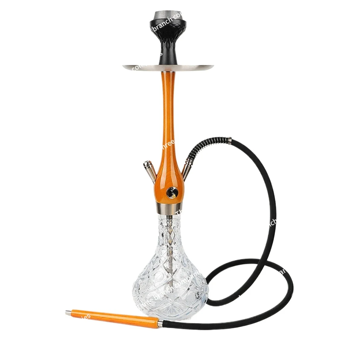 

New Wooden Shisha Hookah Set 304 Stainless Steel Single Tube with Glass Bottle