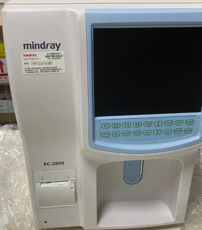 Hematology analyzer bc 2800 mindray blood analysis cbc test machine hematology-analyzer with 29 parameters reagents