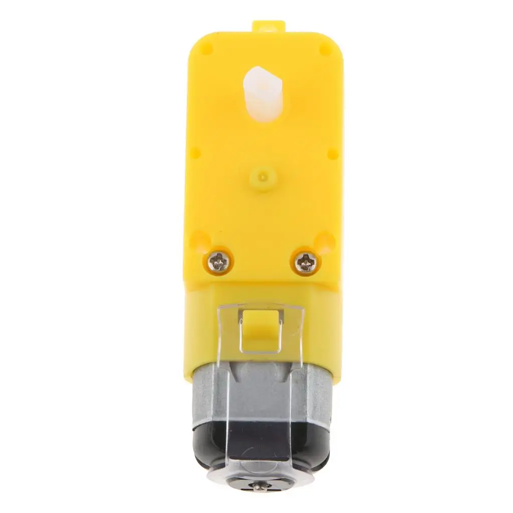 Motore Elettrico Riduzione Doppio Albero Magnetico Giallo DC 3V - 6V