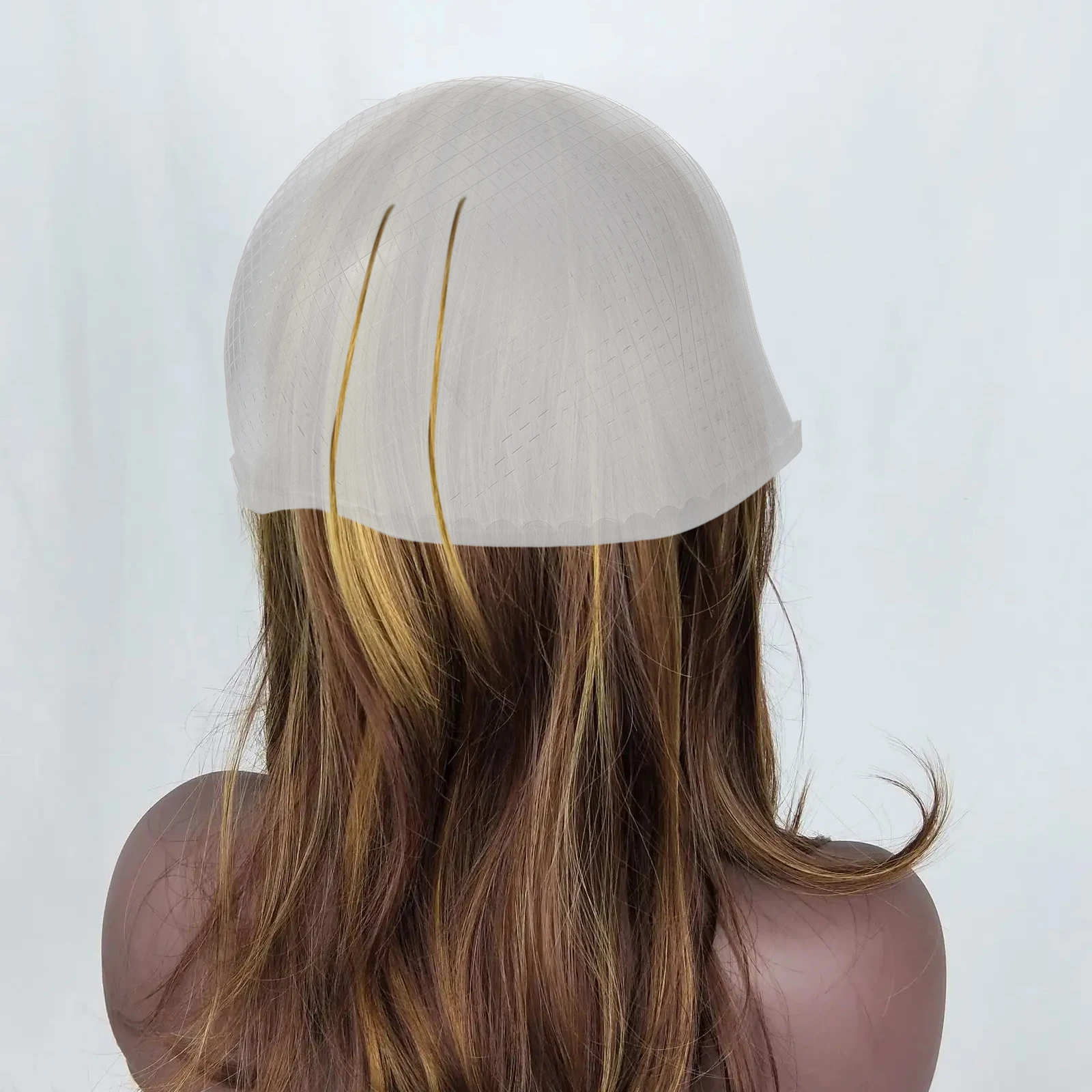 

Silicone Cap Caps Reusable Elastic Frosting Hairdressing Supplies Caps for Home Salon Hair Hair Dyeing Cap Coloring Supplies