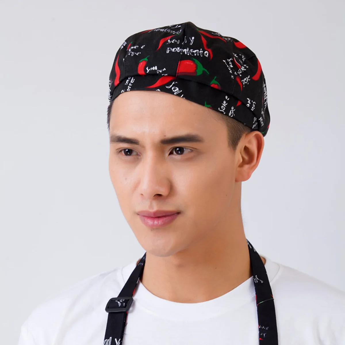 Béret de cuisine, 2 pièces, chapeau de Chef, serveur, Restaurant, casquette de travail, anti-poussière, Style de cuisine pour uniforme du personnel de Service