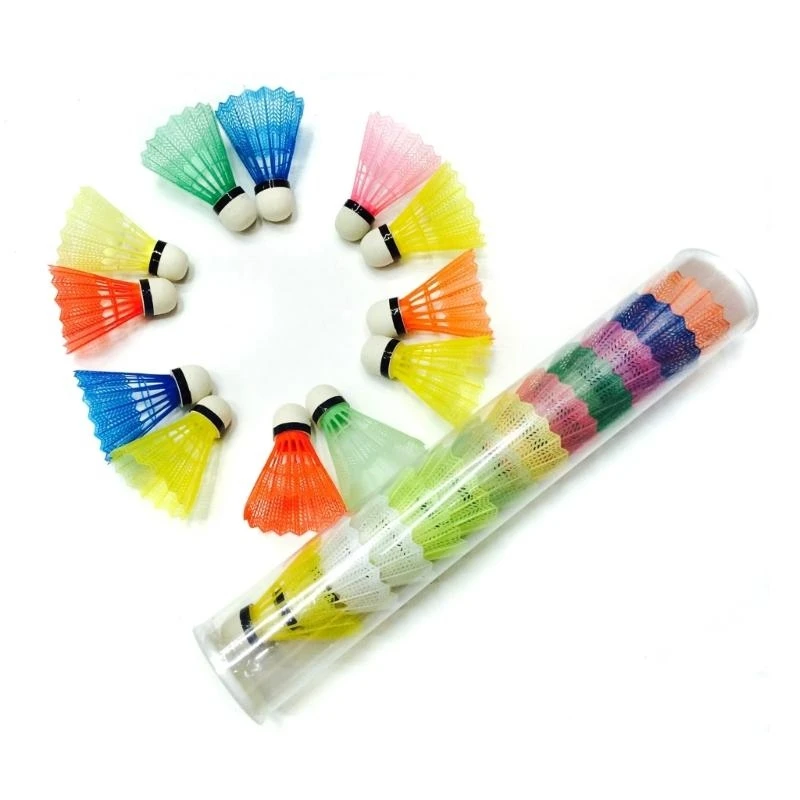 مجموعة كرات الريشة البلاستيكية برأس EVA للعب في الأماكن المغلقة أو الهواء الطلق