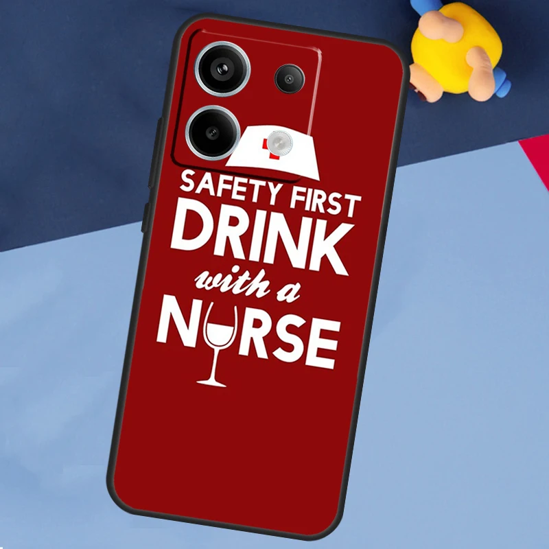 Funny Nurse Doctor Nursing Case for Xiaomi Redmi 13C 12C 10C 10A 9C Note 12 13 10 8 9 11 Pro 12S 10S 11S Phone Cover
