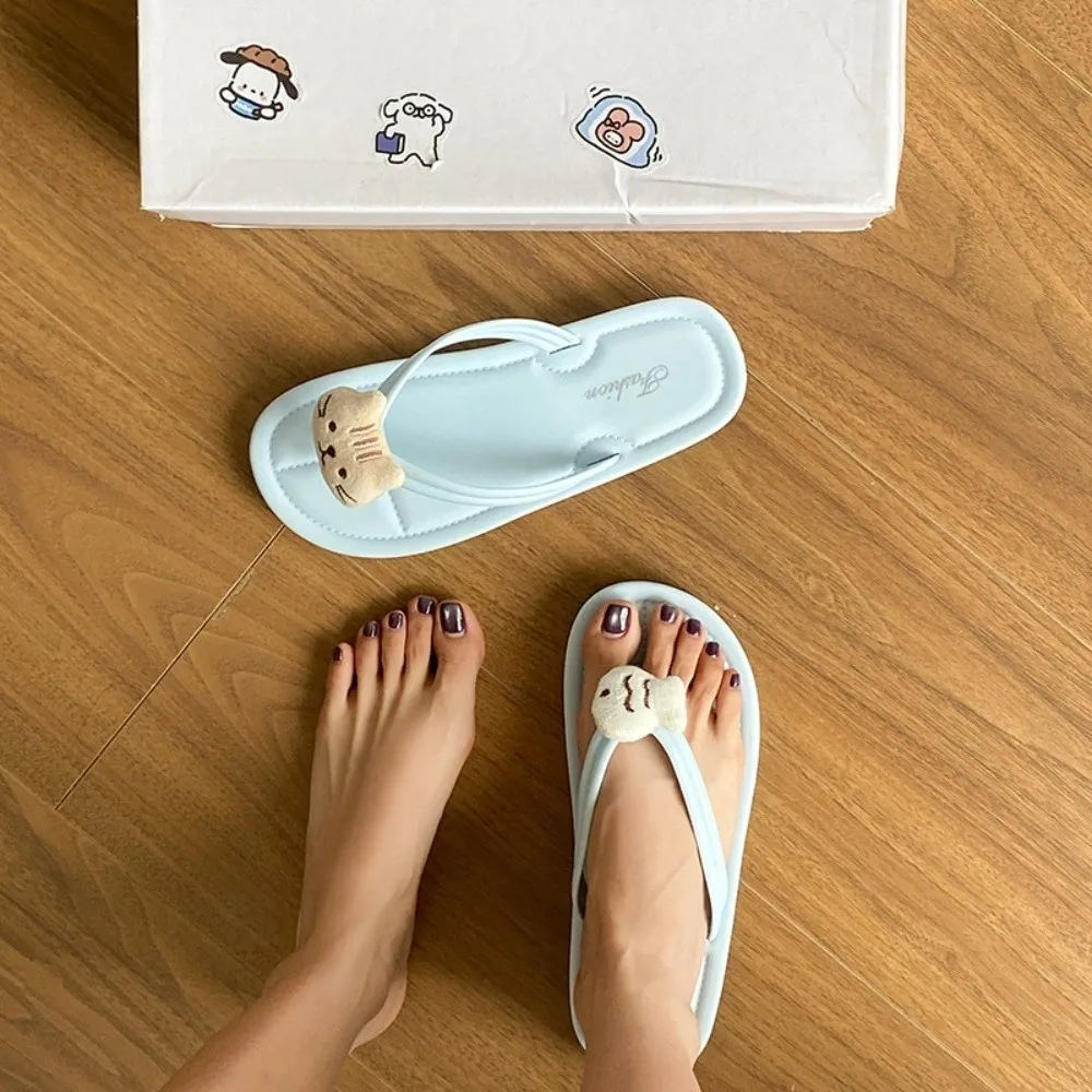 الكرتون الحيوان القط الأسماك الوجه يتخبط المضادة للانزلاق لينة أسفل لباس خارجي النعال Kawaii كليب تو بحر الوجه يتخبط Homewear #4