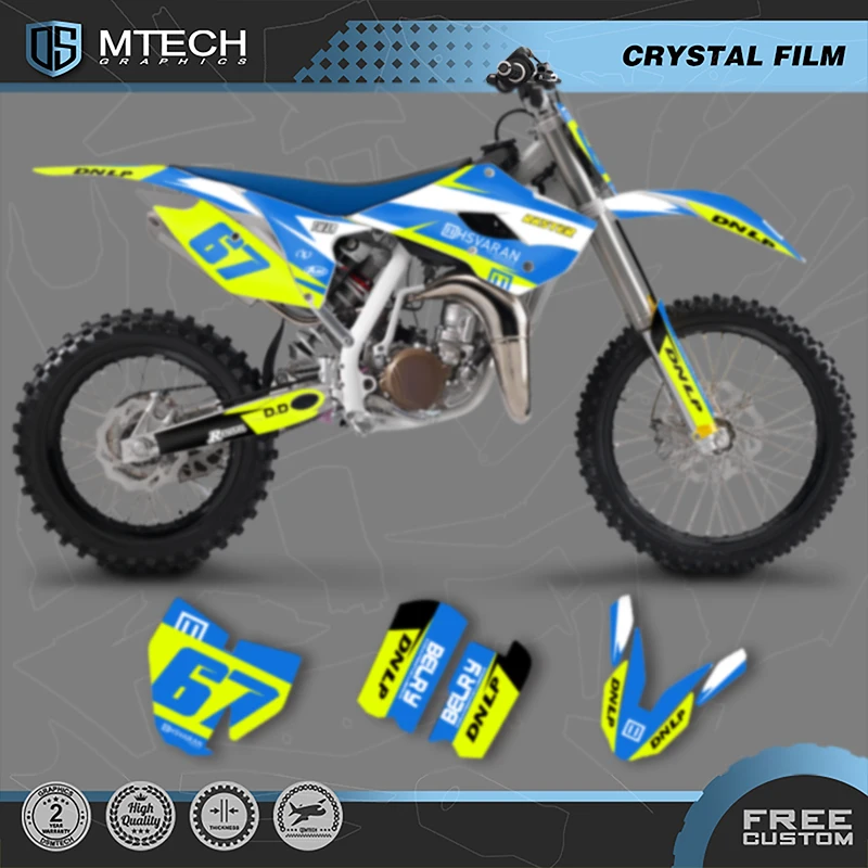 

DSMTECH мотоциклетные графические наклейки, наборы наклеек для Husqvarna TC85 TC 85 2014 2015 2016 2017 008