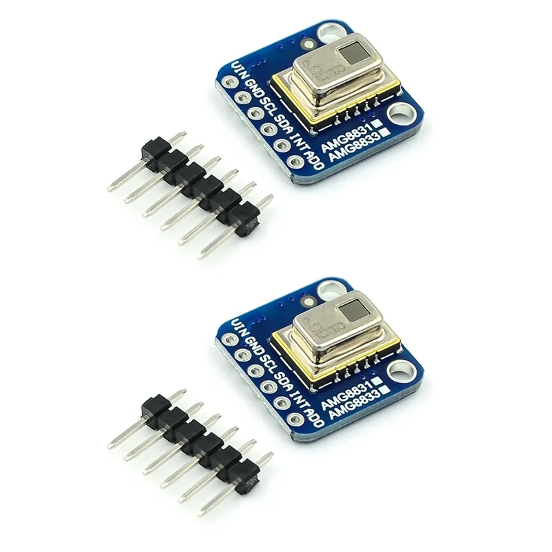 

AMG8833 IR 8X8 Thermal Imaging Array 2PCS 8X8 Infrared Camera Temperature Sensor Module