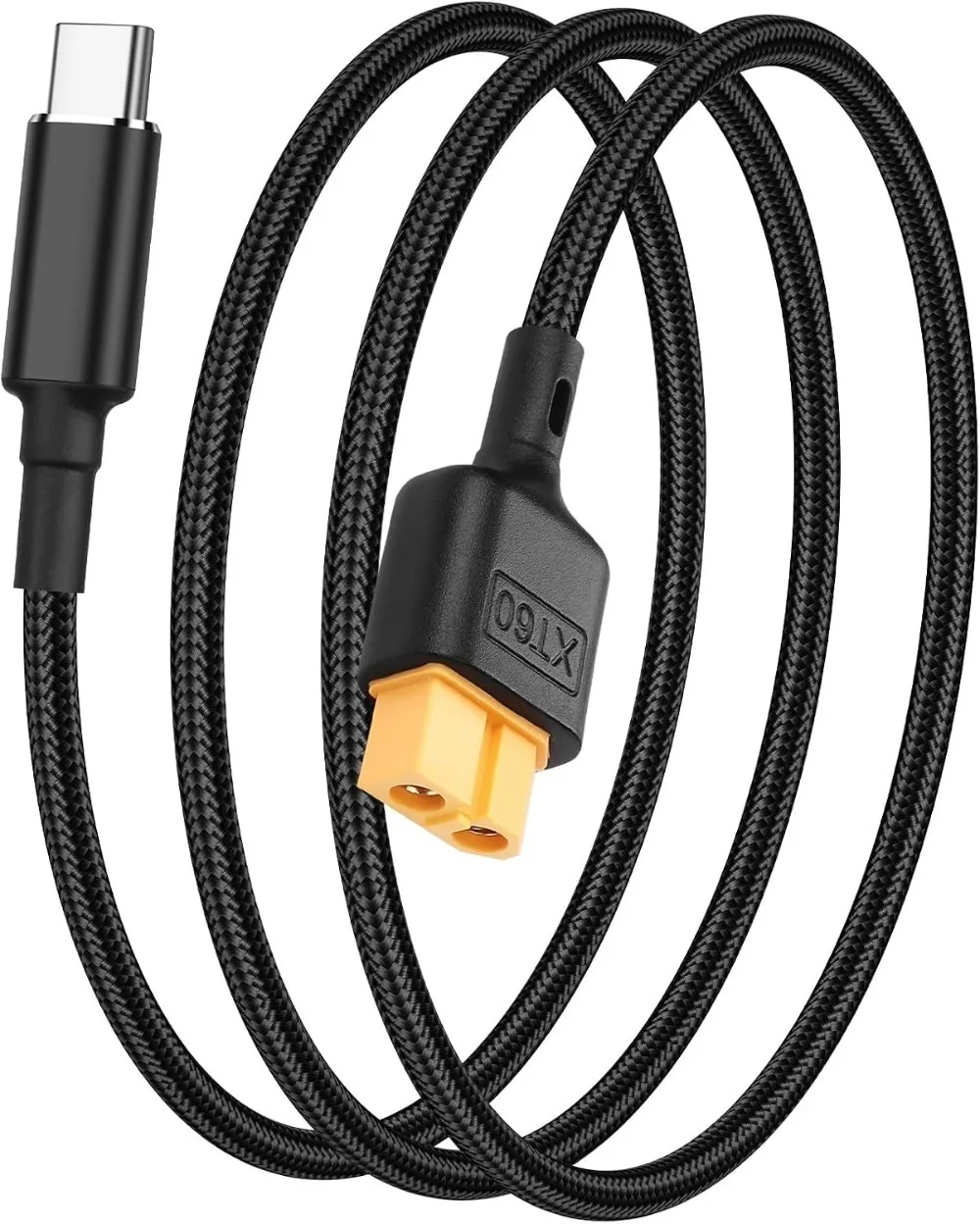 1PCS Type-C To XT60 Female100W PD Fast Charging Cable Compatible Power Cord for CS100 Model Charger RC Outdoor Power