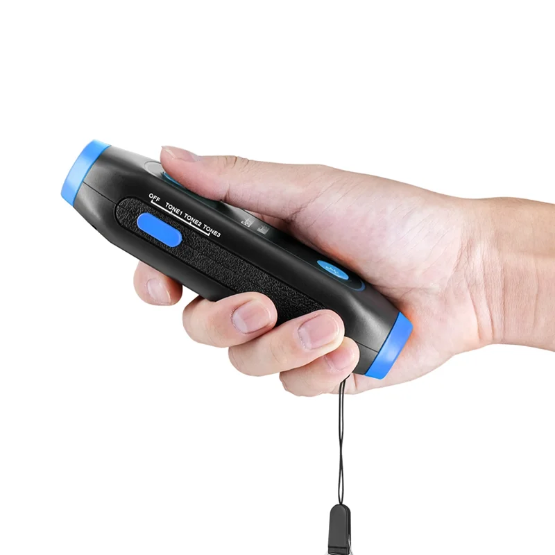 AEF7-Basketball/Football Game Referee Whistle Camping Hiking Survival Electronic Whistle For Emergency Tool Blue