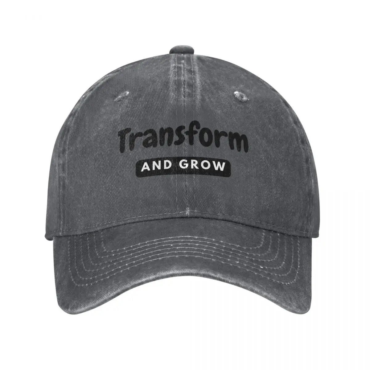 Transform and Grow - Inspirational Quotes design Baseball Cap party Hat Hat Baseball Cap Women's Men's