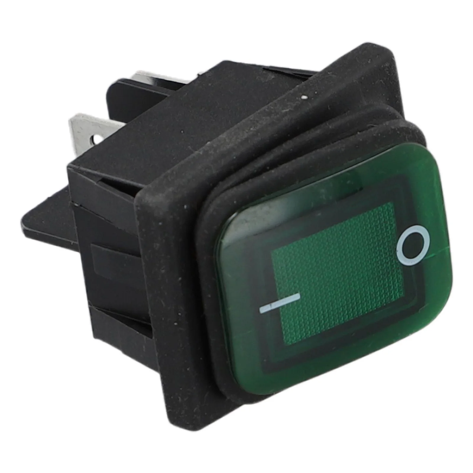 Interruptor de encendido basculante verde con luz, 12V/24V/220V, se adapta a muchas máquinas de automóviles, motocicletas y barcos