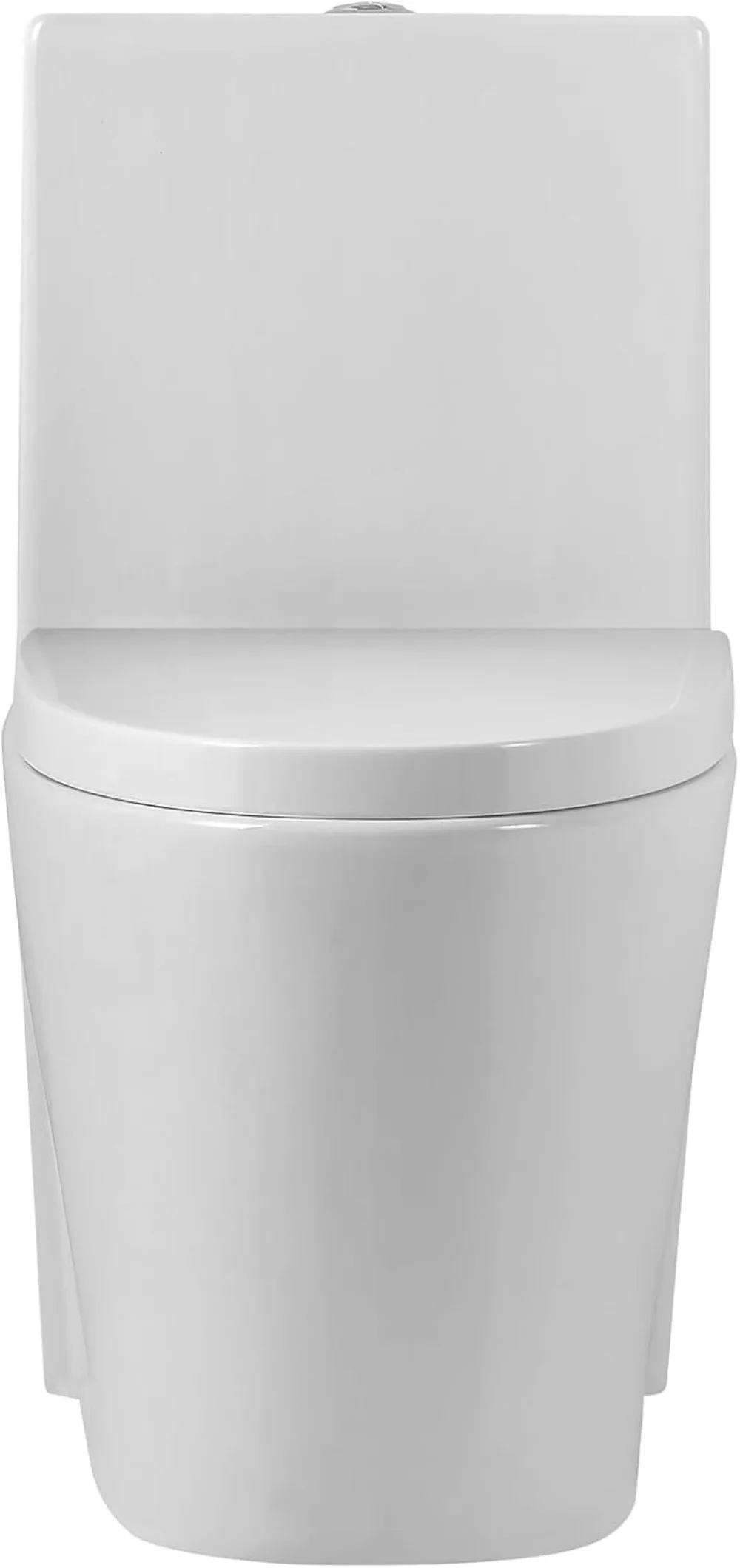

Dual-Flush Elongated One-Piece Toilet with Soft-Close Seat, White - Water-Saving & Easy Install