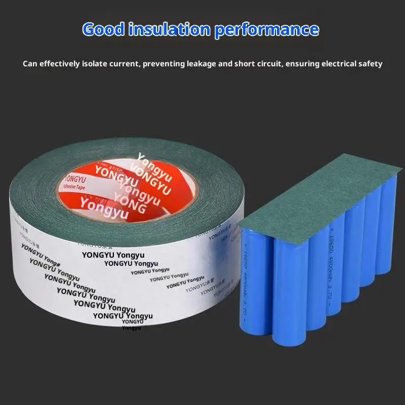【W】1Pcs Cell Insulating Glue Patch Width 50/60/65/70mm 18650 Battery Insulation Gasket Barley Paper Electrode Insulated Pads