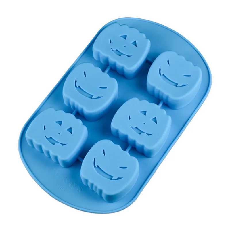 

6 Cups Pumpkin Silicone Cake Mold Chocolate Mould Halloween Party Decoration Muffin Tray Baking Tool