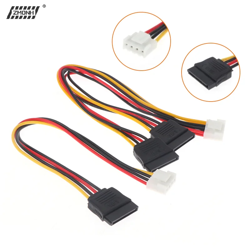 

[H]4Pin To SATA Power Cable For Hikvision DAHUA Mini VCR IP Camera CCTV Hard Disk Power One To One/One To Two VH3.96