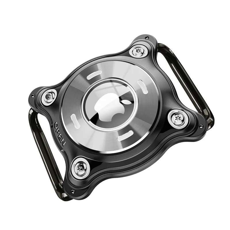 Eayburst AirTag-Halter für Hunde und Katzen, Airtag-Hülle mit Metallschnalle, Aluminiumblech, wasserdichte Abdeckung für Apple Air Tag-Halsband – Detail 14