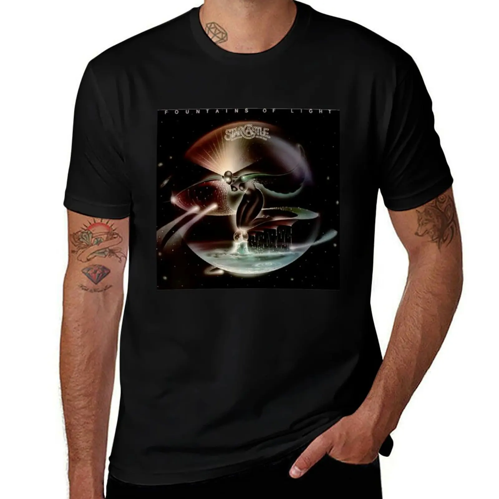 Starcastle - Fountains of Light T-Shirt Casual All Match Short Sleeve T-Shirt