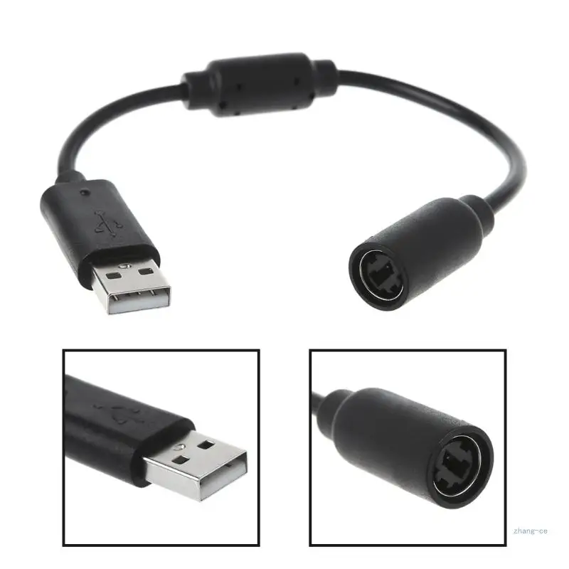 M5TD USB Breakaway Adapter Cable for Xbox 360 Controllers for Xbox 360 Rock Band and for Guitar Charging Cord