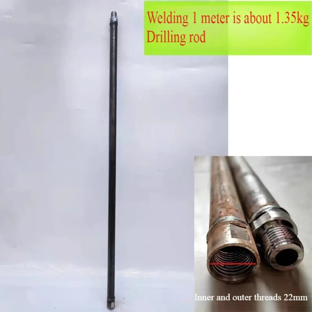1m Water Drill Extension Rod, Heavy-Duty Core Drill Adapter, for Concrete/Pipe Installation