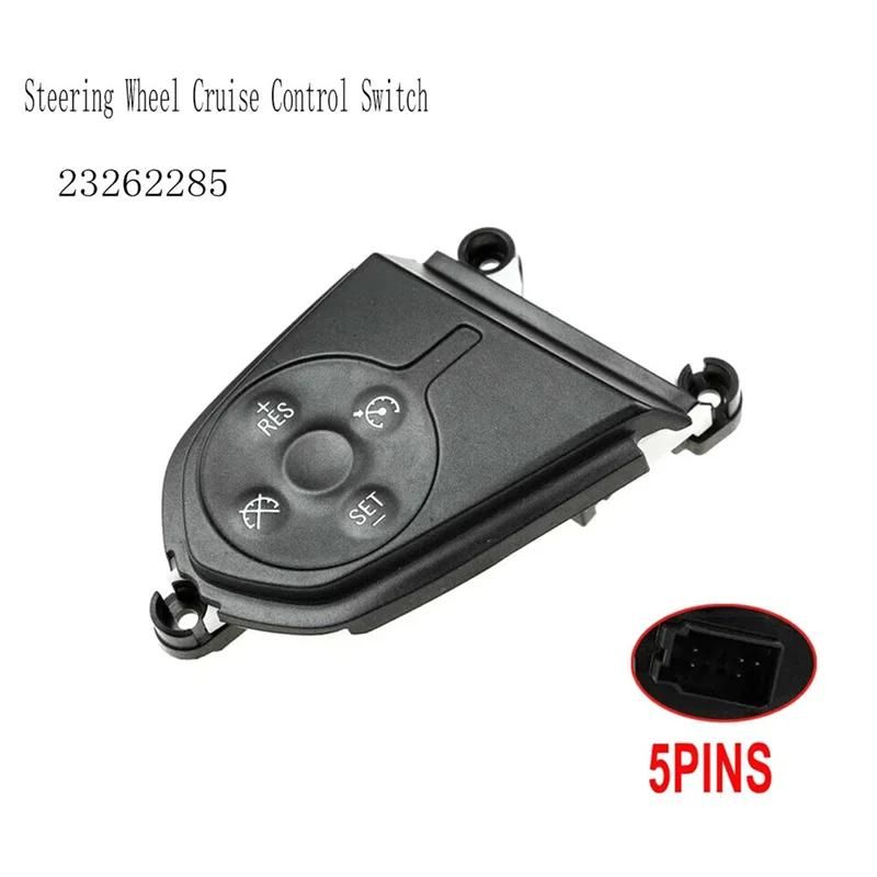 

23262285 Cruise Control Switch Steering Wheel Left Side 5 Pins For GM Chevy Colorado For GMC Sierra 1500-Boom
