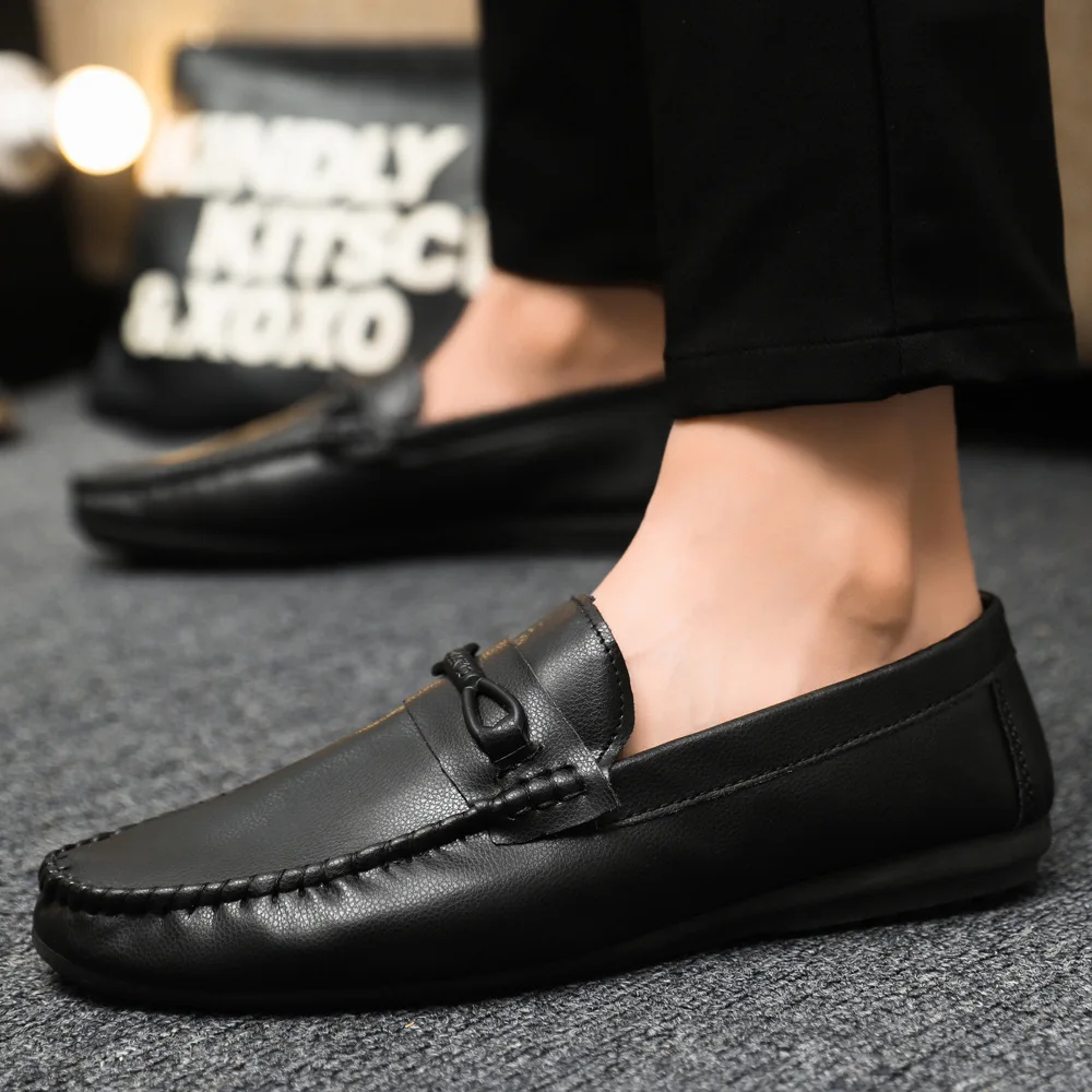 

Large size 46 spring and summer new men's lazy loafers shoes casual flat-bottomed trendy