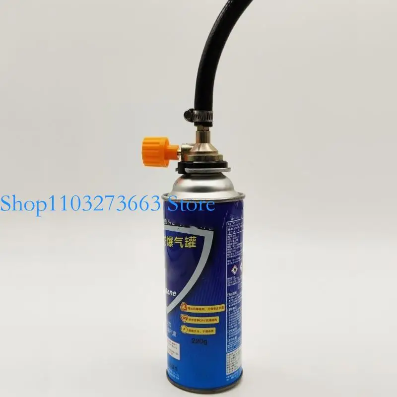 R6FE غاز موقد الغاز بروبان إعادة ملء محول محمول خزانات الغاز في الهواء الطلق موصل موصل خرطوم الأسطوانة المحمولة متينة #2