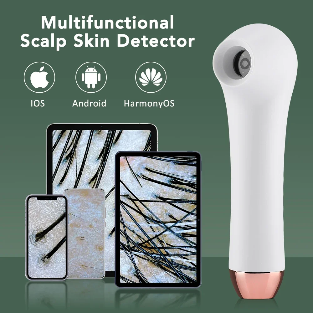 視覚頭皮皮膚検出器防水皮膚拡大鏡内視鏡カメラ付き頭皮顔皮膚分析機皮膚テストツール