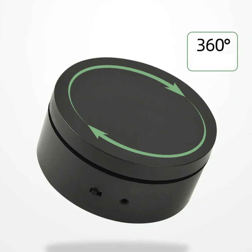 Electric Rotating Display Stand, 360° Rotation Adjustable, USB Rechargeable, Suitable For Video Props, Jewelry, Footwear, Etc.