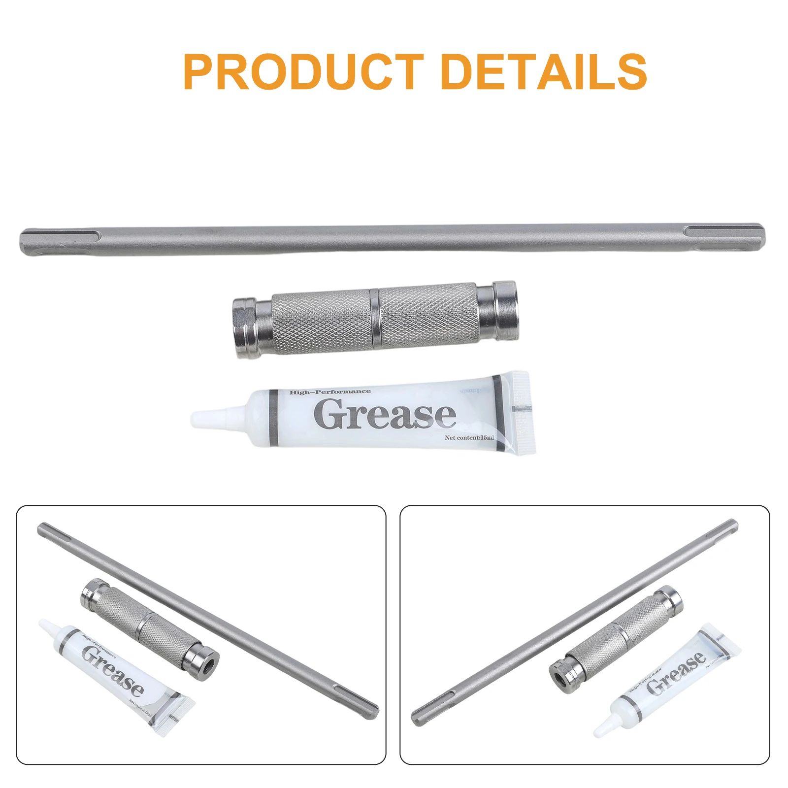 

Mechanical Tool Head Release Mechanism Chrome Vanadium Steel Extension Rod Mechanical Locking Design Compatible With Round Shank