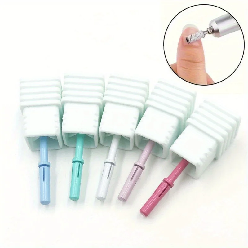 3mm Mini Nail Sanding Bands with Mandrel Bit Set for Electric Nail Drill Manicure Pedicure Buffing Tool