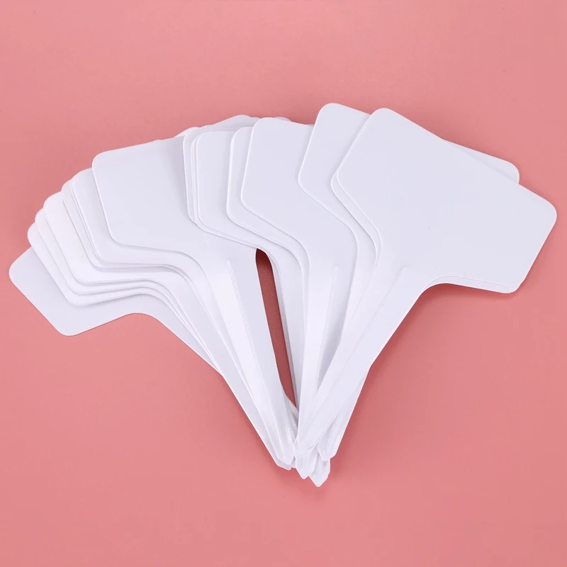 A63K-200 قطعة ملصقات حديقة قابلة لإعادة الاستخدام تصنيف نباتات البستنة علامة فرز، 100 قطعة 10 × 6 سم و 100 قطعة 5 × 1 سم #4