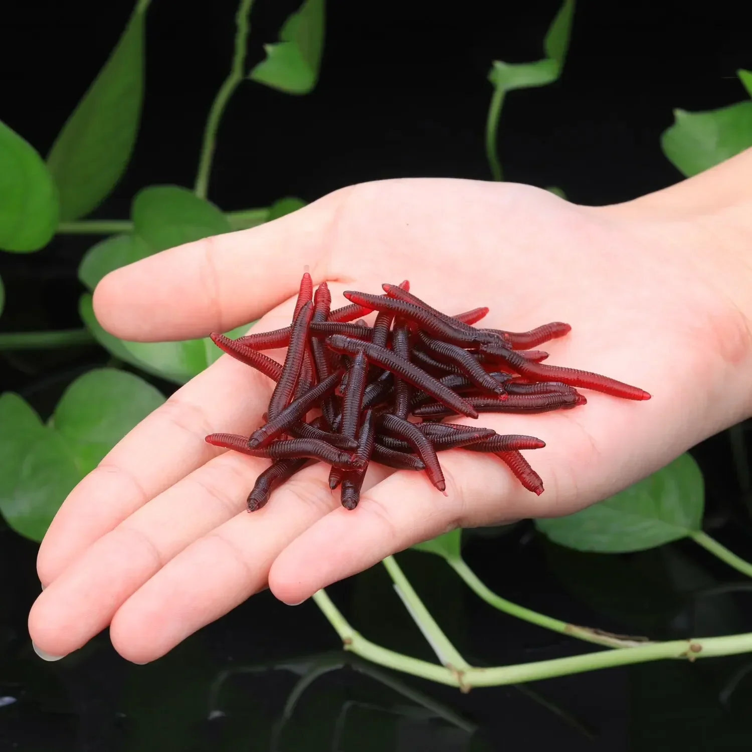 1 セットソフト釣りルアーシミュレーションワーム 4 センチメートル人工ルアー釣りセット生臭い鯉釣具海水 Freshwate