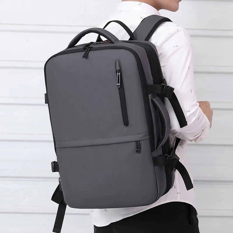 New Large Capacity Men\'s Business Travel Backpack High Quality Laptop Backpack USB Charging Laptop Bag Waterproof Backpack