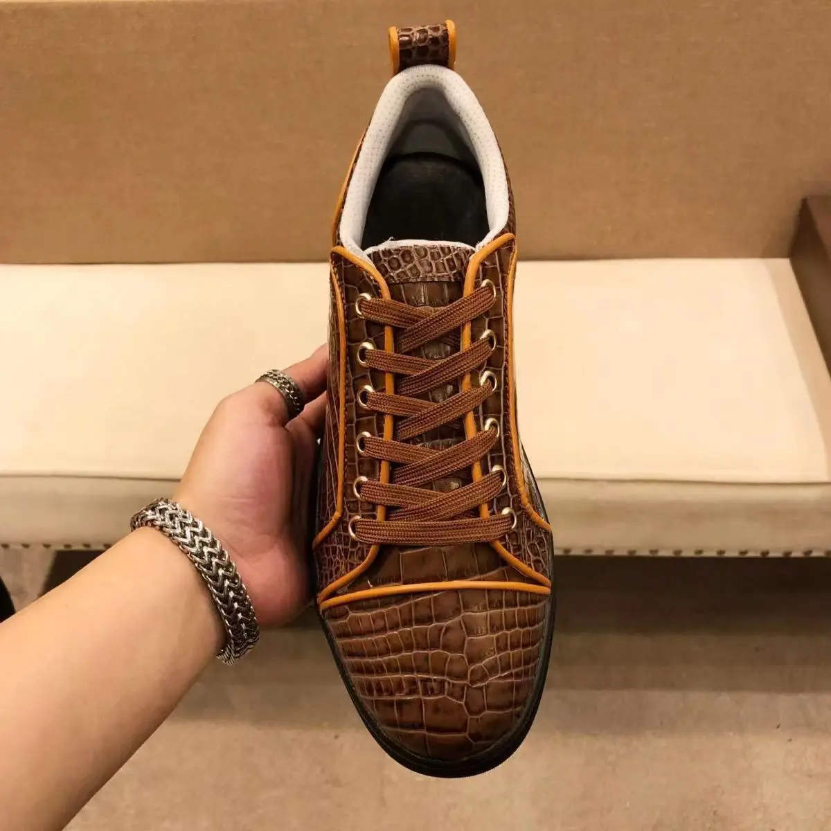 BATMO 2024 new arrival Fashion causal shoes men,male Genuine leather snaekers PDD457