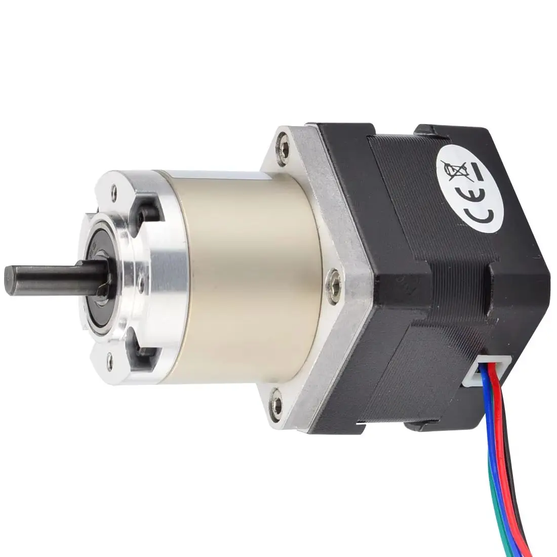 STEPPERONLINE Nema 17 Stepper Motor 4-lead 0.4A 0.52N.m Planetary Gearbox Motor Nema 17 Ratio 27:1 for DIY CNC Robot 3D Printer
