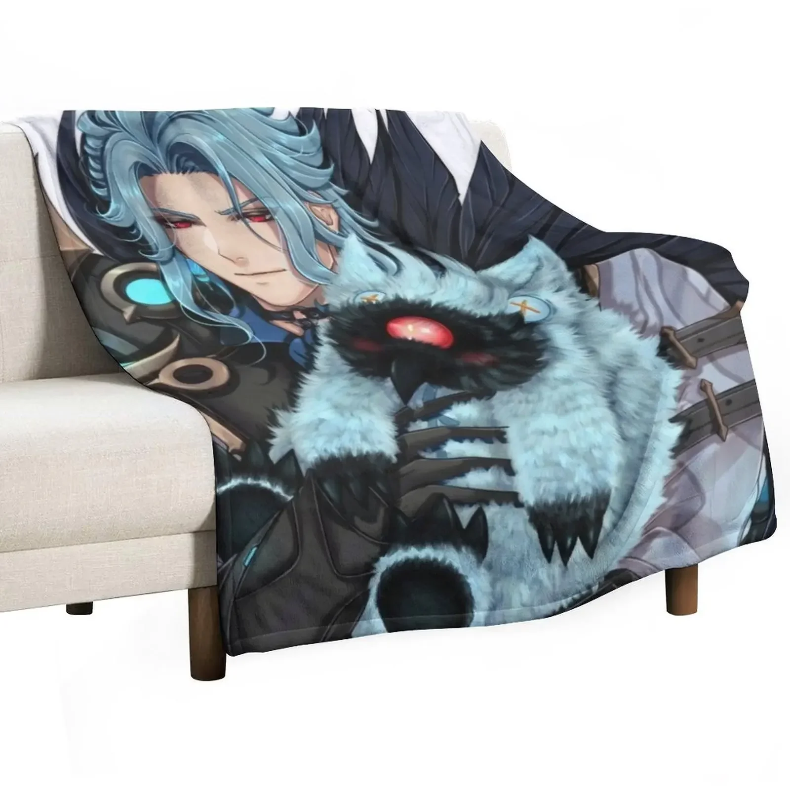 

il dottore (genshin impact) - no mask version Throw Blanket Designers Sofa Blankets